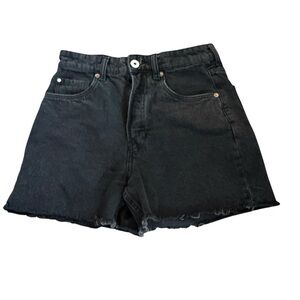 Women's H&M Black Denim Jean Cutoff Shorts